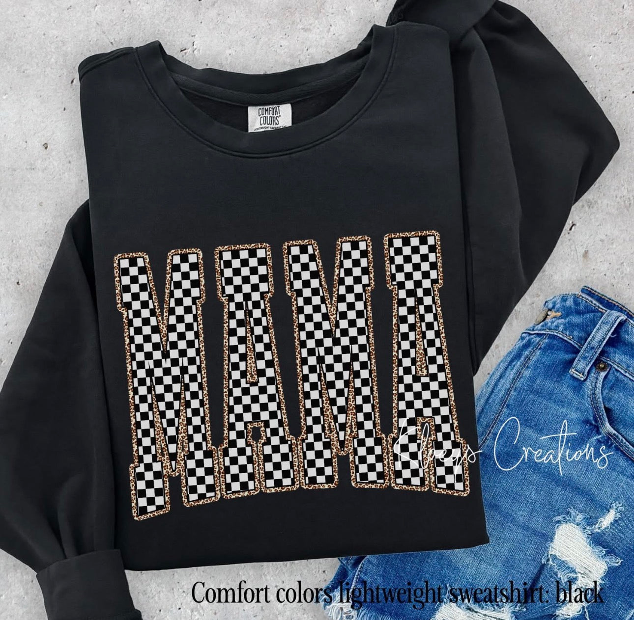 Mama leopard/ checkered
