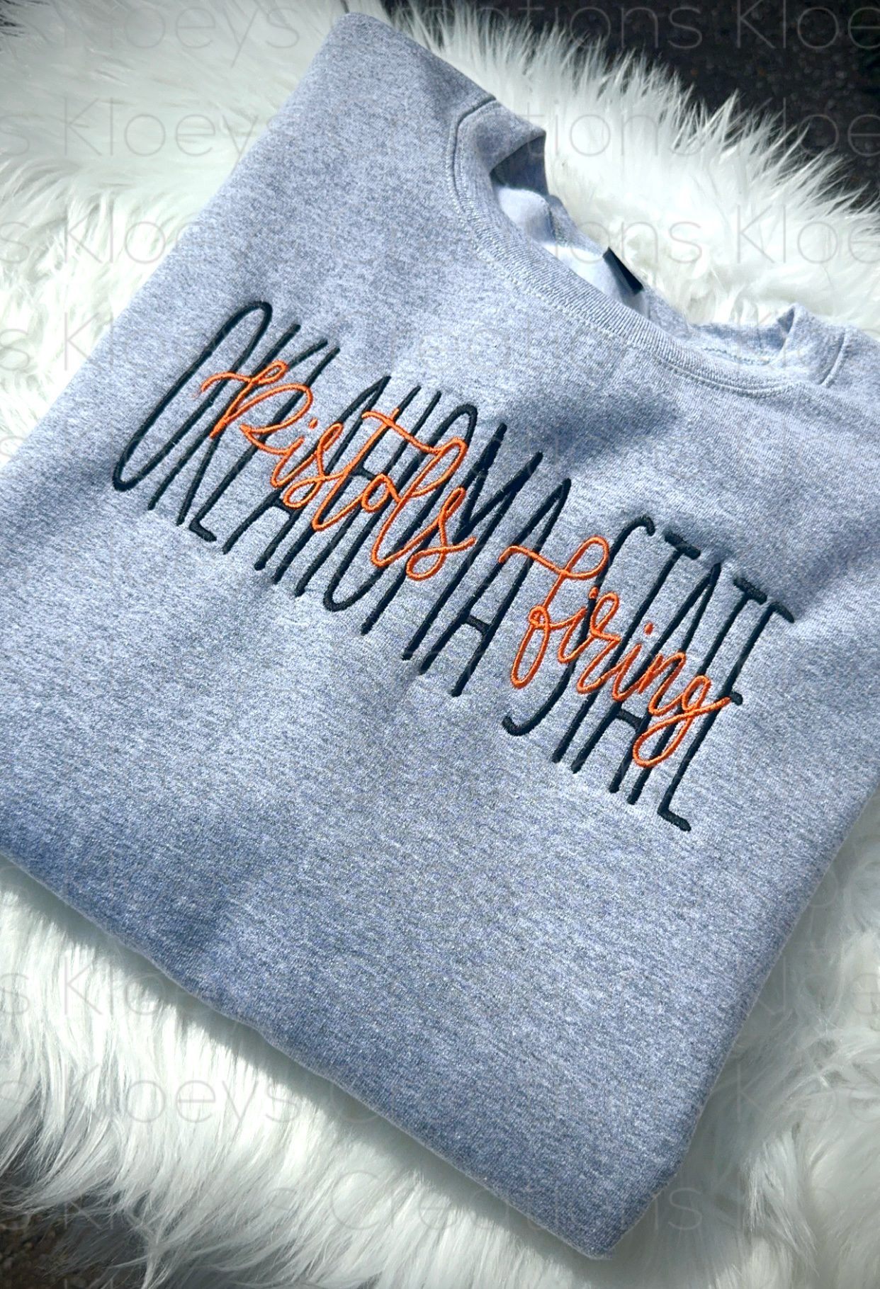 Spirit embroidered crew