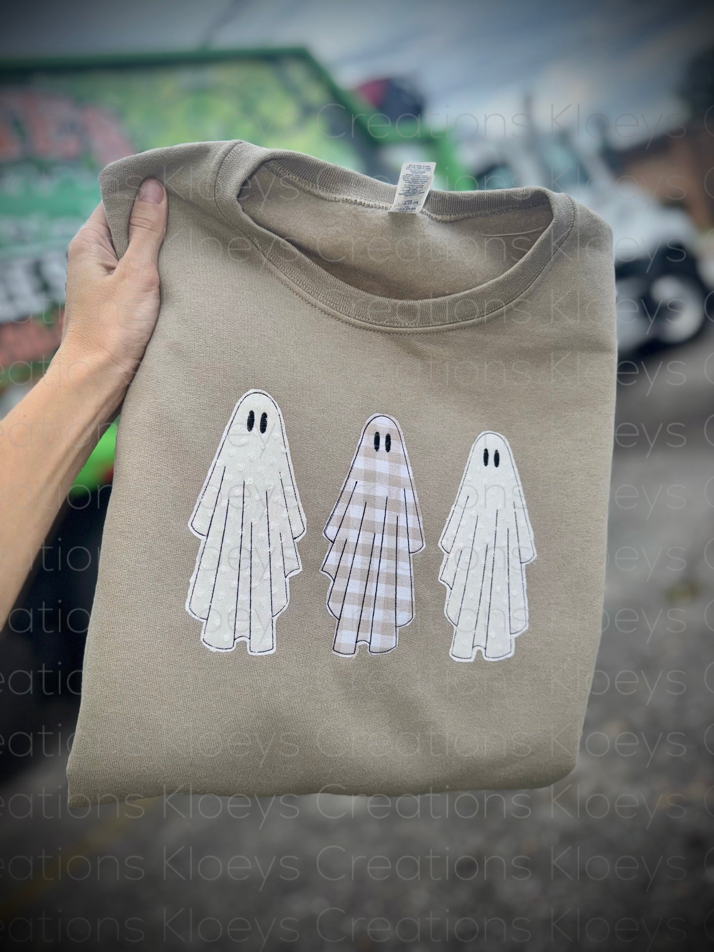 Embroidered ghosts