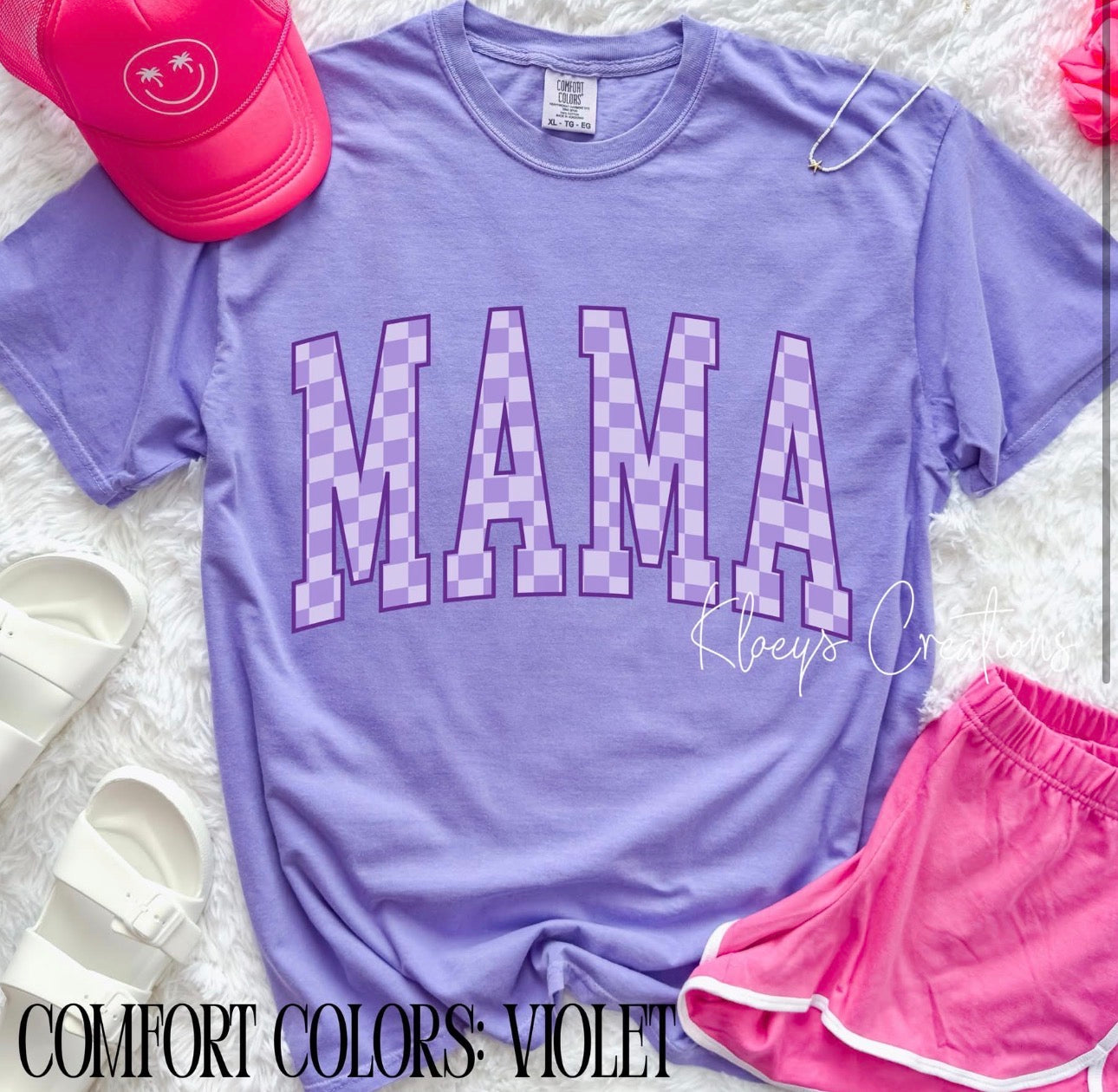Purple mama checkered
