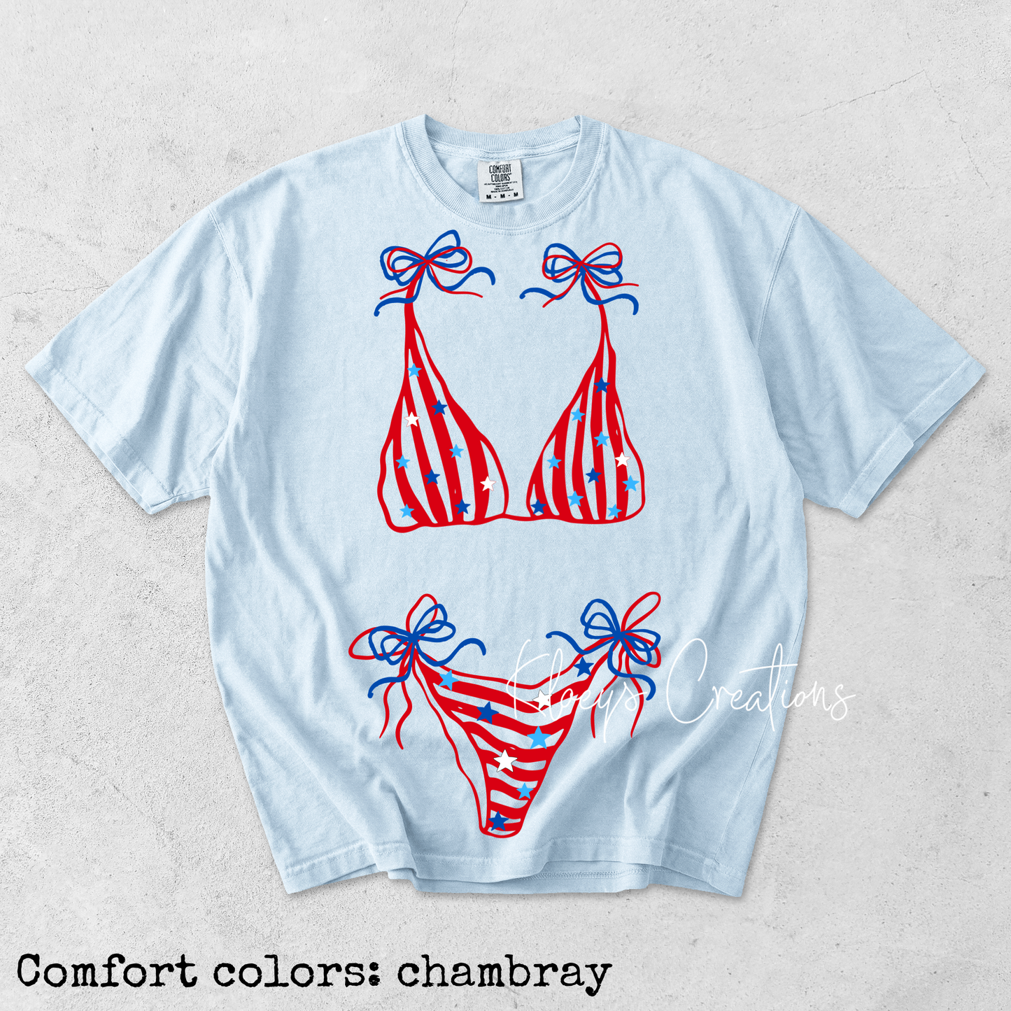 Bikini tee- patriotic